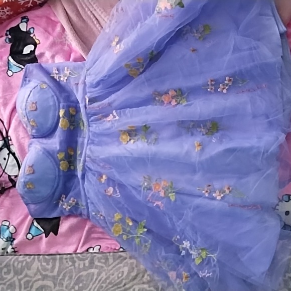 Purple flower dress